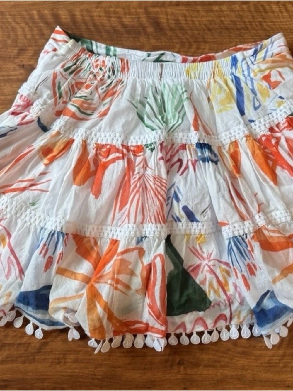 Charo Ruiz Ibiza Women’s Abstract Short Mini Skirt Size S Embroidered Floral